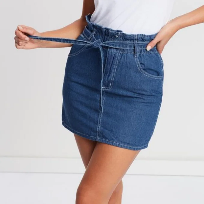 ladies jean skirts