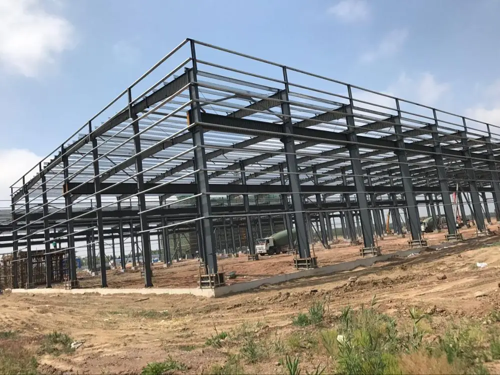 建筑简单金属预制钢结构仓库钢结构