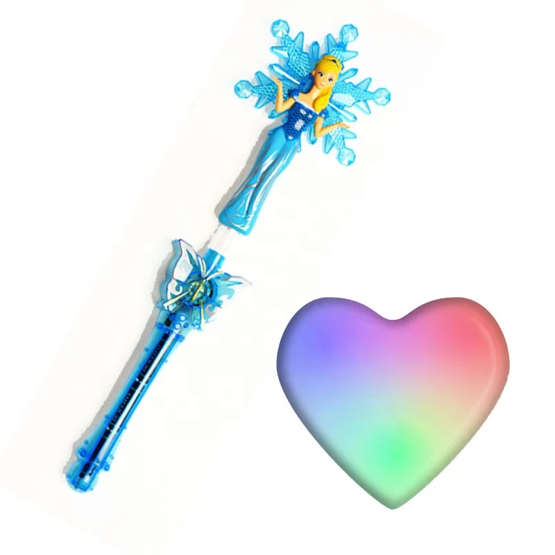 Hundred Power's Plastic Star Fairy Wand Led Lights stick star Princess Fairy Stick, star Led Glow Wand Cheering with magic ball