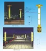 Rome column classic marble pole lamp factory wholesale