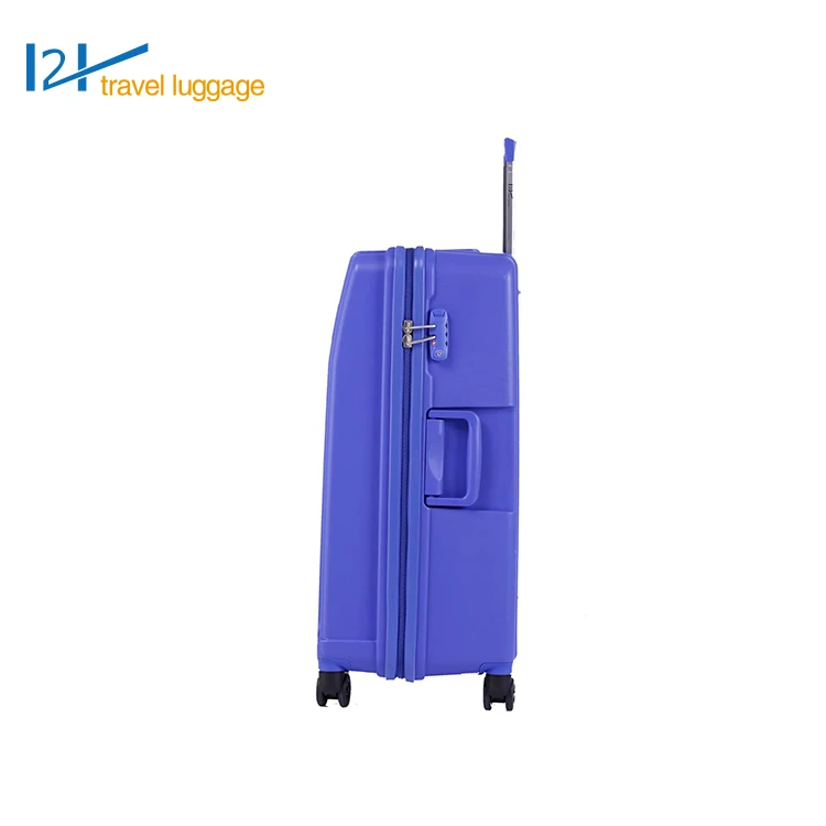 Hot Wholesale Carry On Luggage , Plastic Suitcase On 4 Big Wheels Suitcase For Carry On Luggage