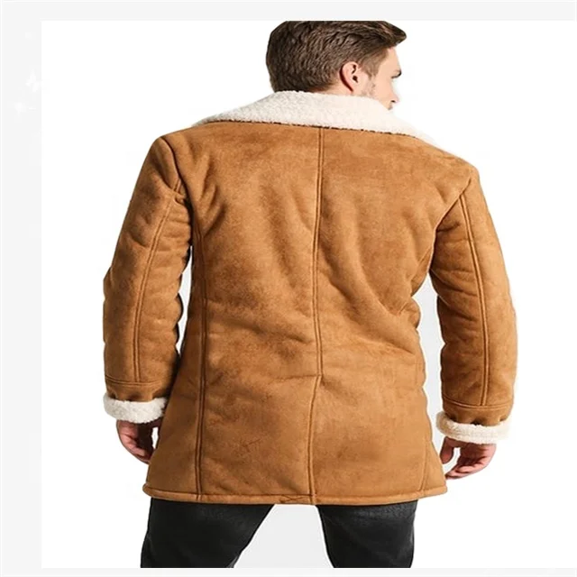 Top Brand New Design Brown Suede Men Faux Fur Coat - Buy Faux Fur,Fur ...