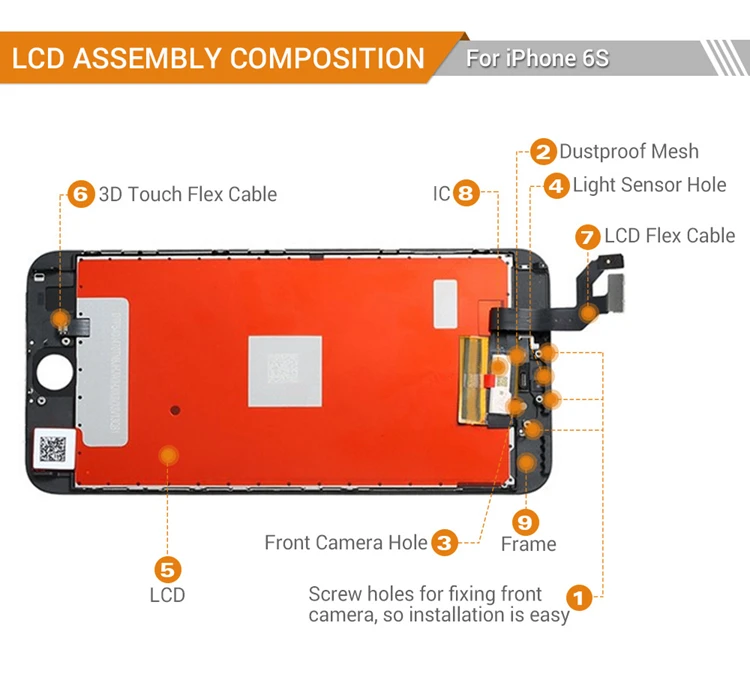 Second Hand Used Phones Accessories Mobile Lcd Screen Replacement For