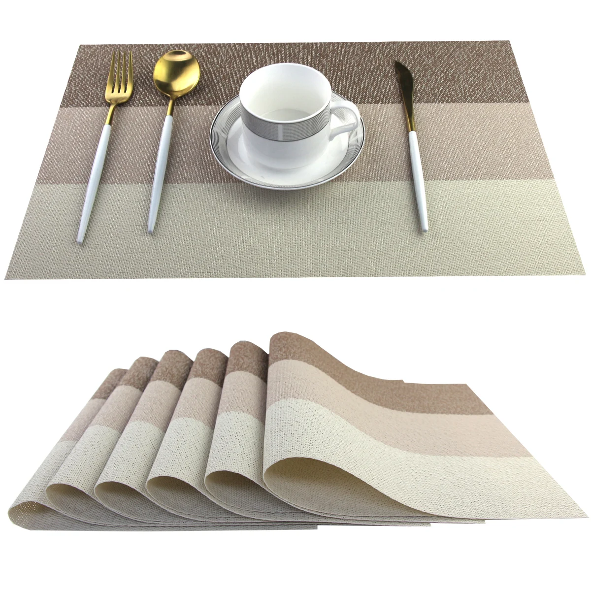 Place Mat 200pc/ctn Luxury Placemats Beige Color Place Mat Plastic