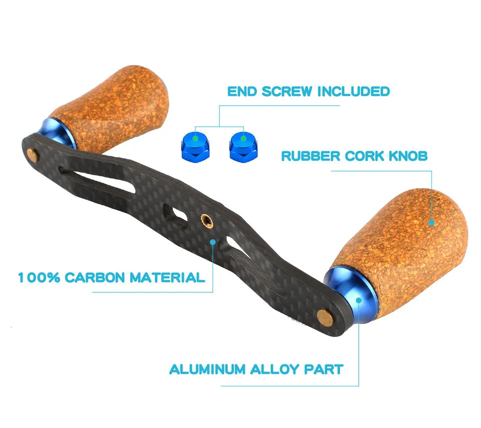 Toma Carbon Fiber Fishing Reel Handle For Bait Casting Wheel