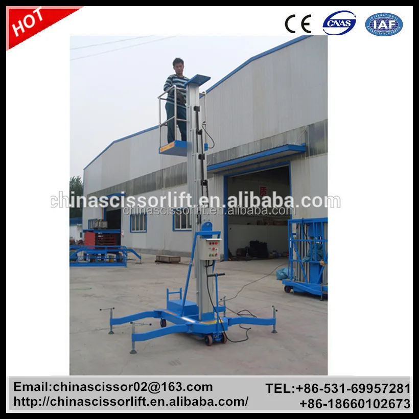 Manual Aluminum One Man Lift For Sale Buy Hydraulic Man Lift,Portable