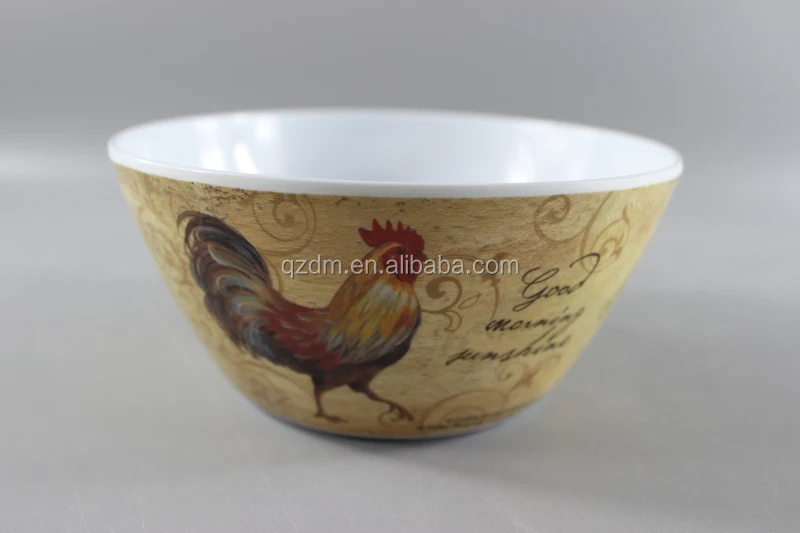 melamine dinner ware sets cock printing