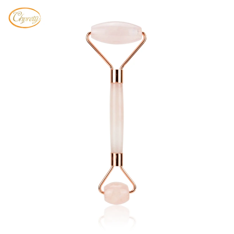 2019 Magic Beauty Anti Aging Single Head Rose Quartz Massage Beauty Face Oval Jade Roller