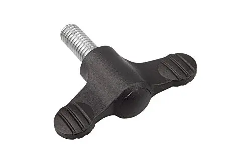 Kipp 06652-208X40 Novo·Grip Grey Thermoplastic Wing Grip with M8 External Thread, Steel Bolt, Metric, 21 mm Diameter, 40 mm Screw Length, Anthracite Grey Cap Color (Pack of 10)