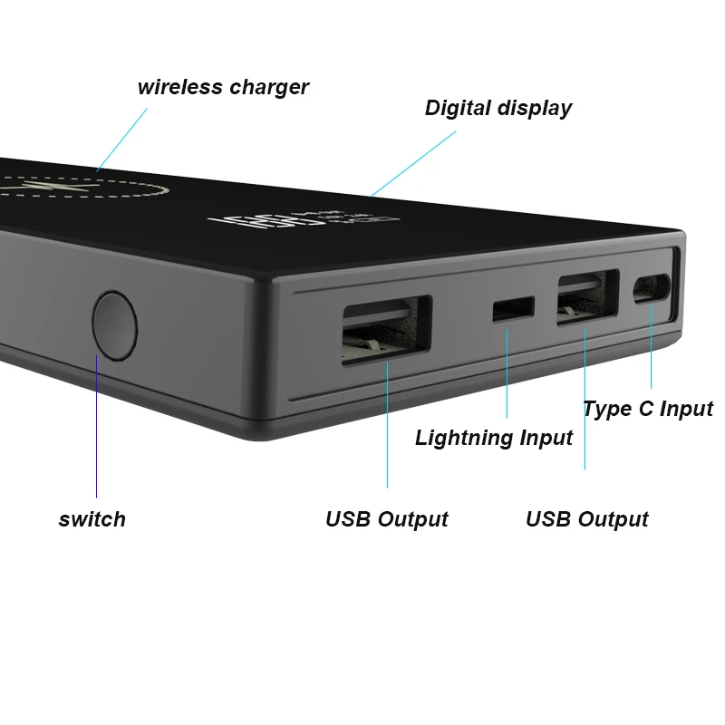 Best seller 10000mah dual usb multifunction power bank docking station - ANKUX.COM