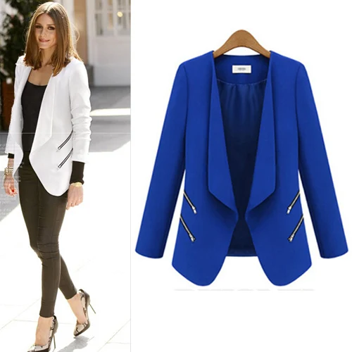 Blue blazers womens Blazers Show the sharper side to your style in a boy meets girl blazer. This season when we’re not making a point in prints, we’ll be perfecting polished in a peplum blazer.