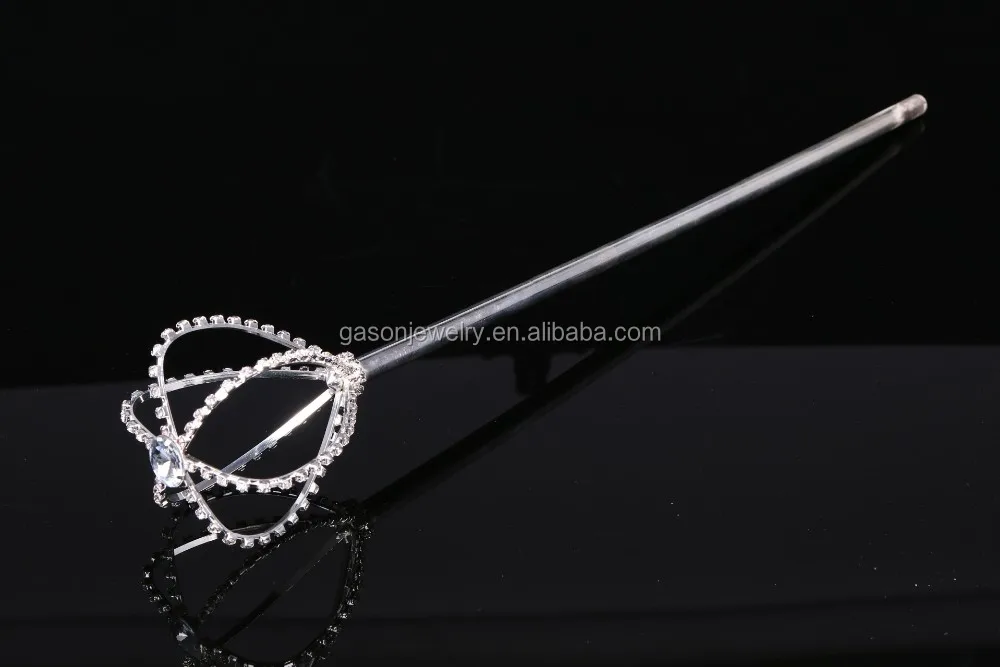 Beatiful Silver Crystal Pageant Scepters For Sale Buy Crown Scepter