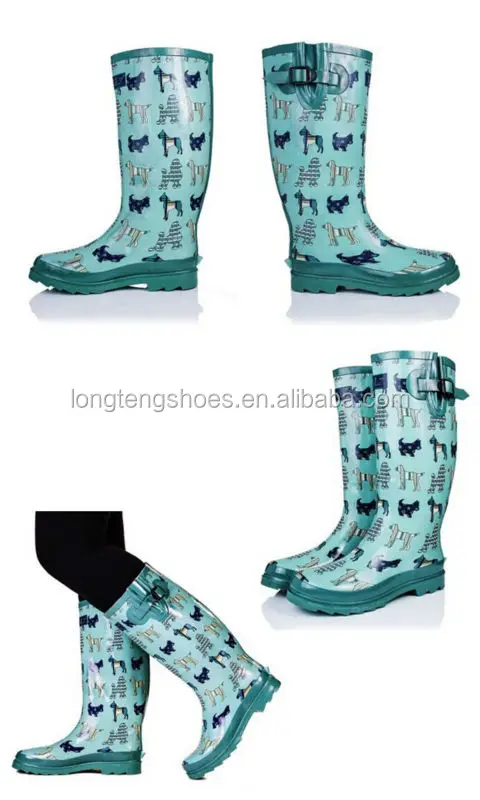 rain boots with dachshunds on them