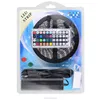 5M 16.4FT 5050 SMD RGB LED Strip Complete Set Waterproof, LED Light Strip with 44 Keys LED Controller and Driver
