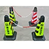 Coated road safety link chain, traffic cone combined link chain