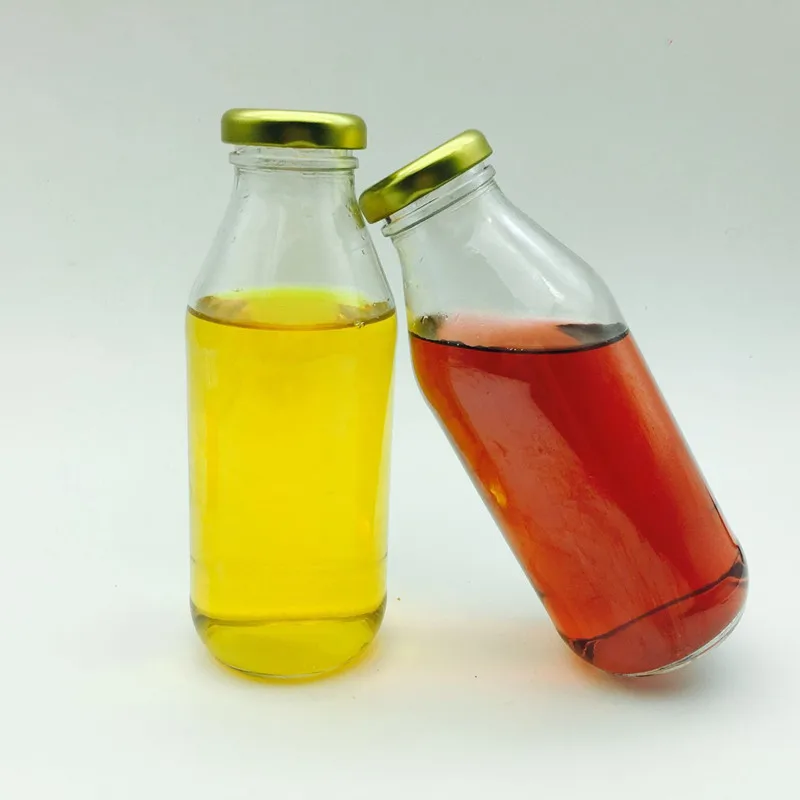 Sri Lanka Custom12oz 350ml Empty Round Glass Orange Juice Bottle With