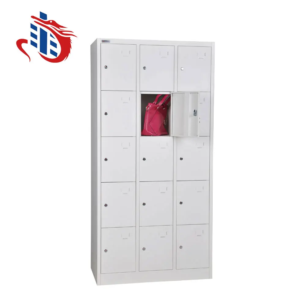 5 Tier 15 Door Storage Locker Metal Cube Storage Locker Room