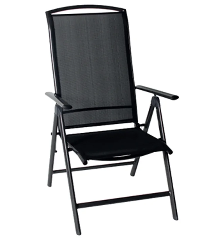 Outdoor Aluminum Most Comfortable Folding Chair With Armrest Outdoor Aluminum Most Comfortable