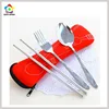 Flatware Sets Knifes Forks Spoons Neoprene Dinnerware Carry Case