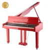 SPYKER HD-W100 Smart Digital Grand Piano 88 Keys Weighted Keyboard Red Polish Synthesizer