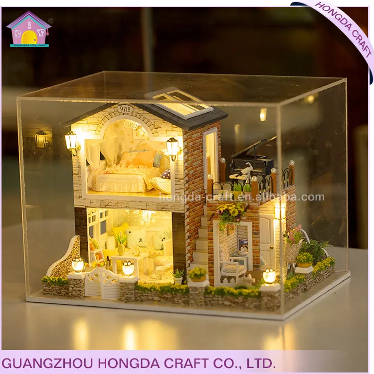 Professional Manufacture Handcrafted Dollhouse 1 24 Scale Diy Dolls