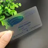 Standard size clear inkjet printable pvc plastic card transparent wholesale business pvc cards