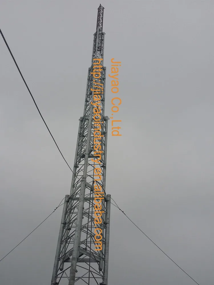 galvanized microwave telescopic tower