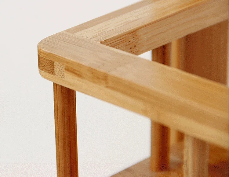 4 tier bamboo fridge storage rack