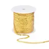 Yellow Color Spangle Flat Sequins Paillette Trim Spool String 6mm (1/4 Inch) Sequins Embroidery Sequin Roll Woman Dress Sequin
