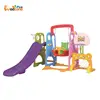 wholesale china kids toy children indoor plastic swing and slide set
