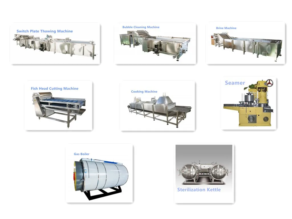 High Efficiency Canned Fish Processing Machine Sardine Canning Line