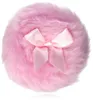 Large round cosmetic powder puff