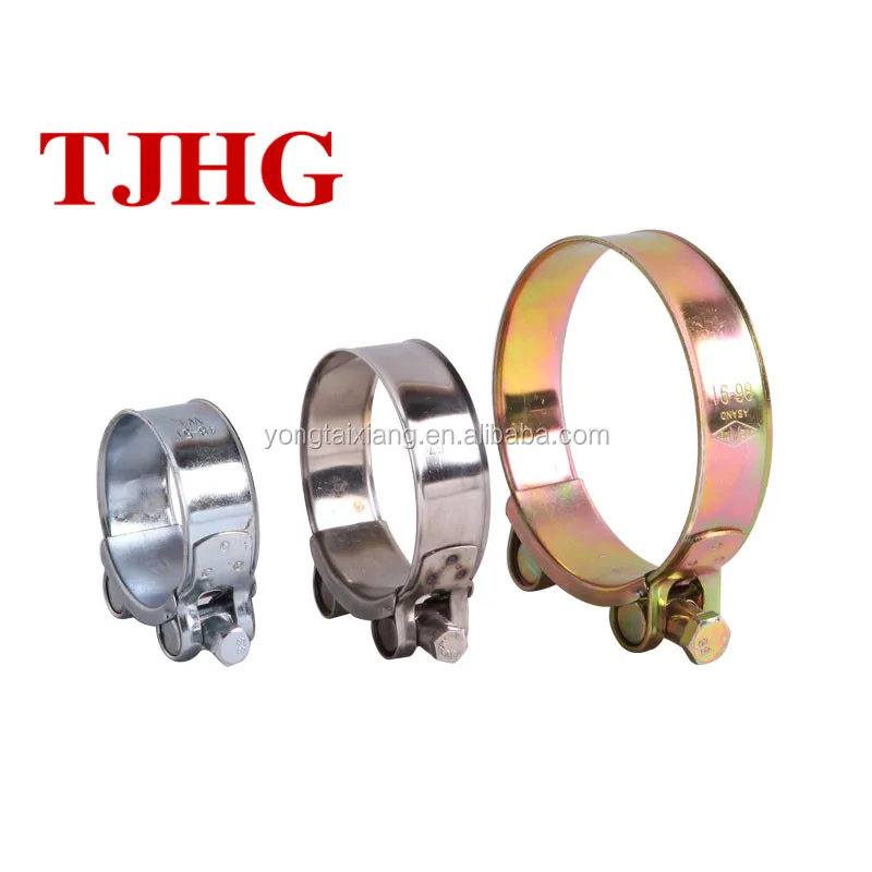 
High-quality Robust heavy duty hose clamp with solid nut 