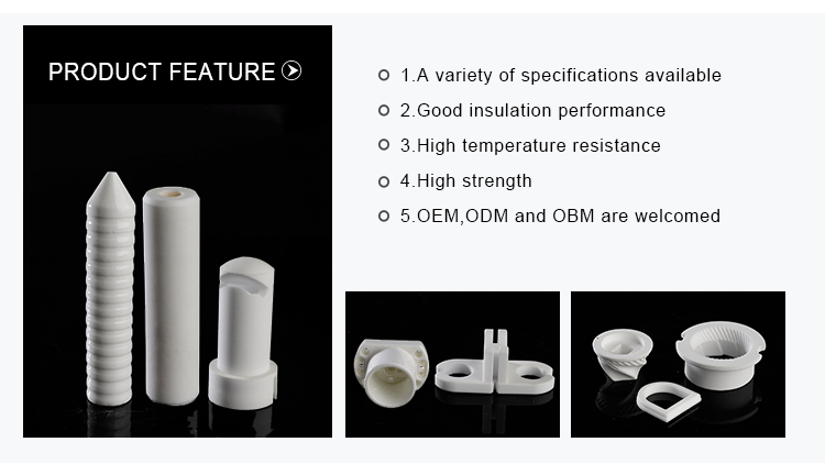 High Temperature Resistant Customized component Alumina Ceramic Tube Sleeve Bushing for Furnace