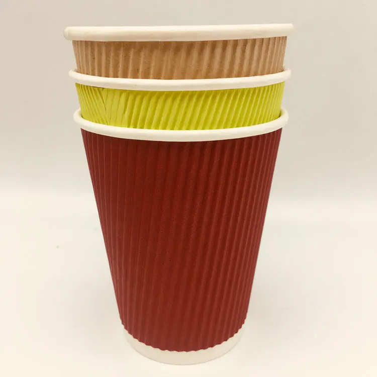 Download Brown Ripple Wall Hot Coffee Paper Cups Tea Mug Various ...