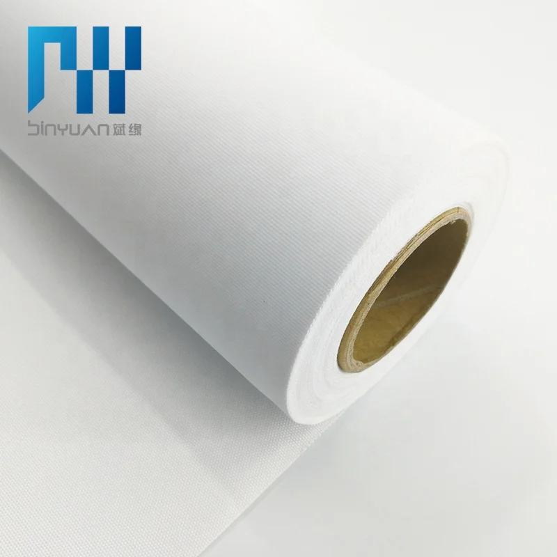 180gsm 300d Polyester Glossy Coated Waterproof Polyester Art Canvas