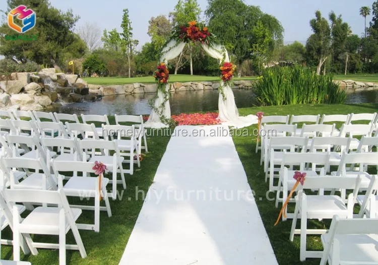 Factory Supply Wedding Reception Resin Folding White Wimbledon Chair