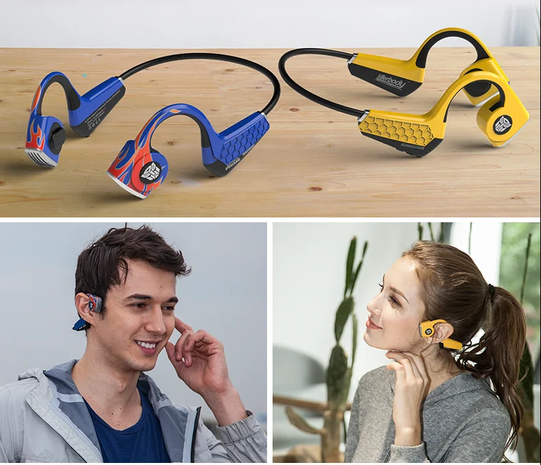Bumblebee Transformers Bone Conduction Headphones Portable Bluetooth 5.