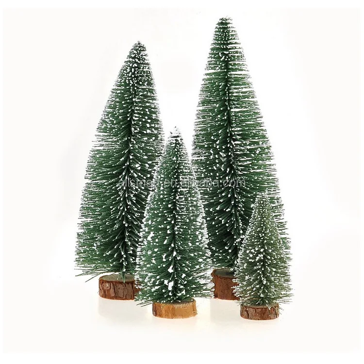 Mini Christmas Tree Tabletop Decoration Christmas Tree With Snow
