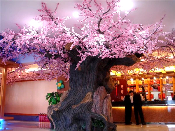 Goede Japanse Kersenbloesem Boom Nep Zijde Indoor Kunstmatige Manzanita JQ-79