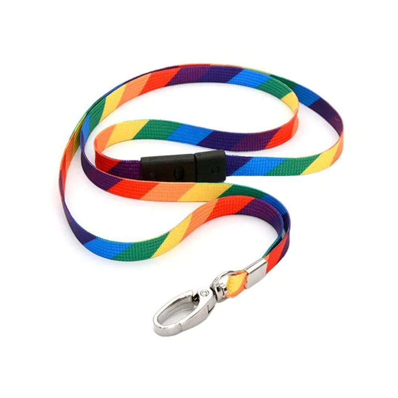 Wholesale Custom Gay Pride Rainbow Lanyards With Plastic Buckle - Buy ...