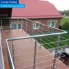 High quality best price AISI 304 and 316 polish or satin surface balcony stainless steel railing design