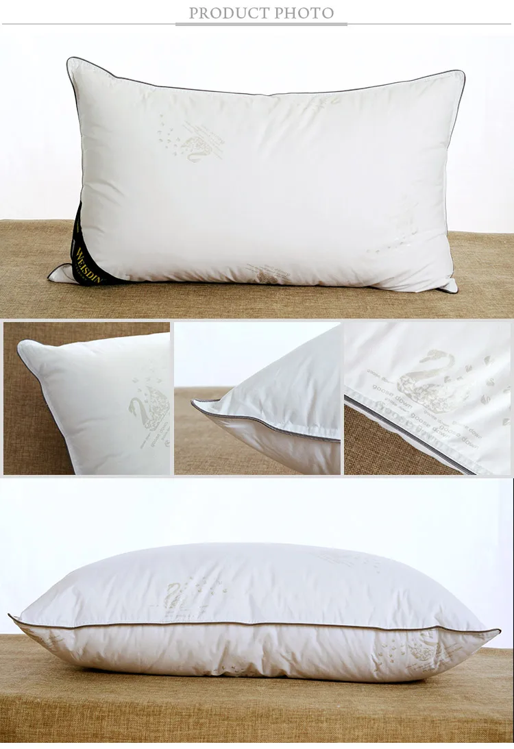 50*70cm 1000g 233t 100 Cotton Hotel Duck Feather Pillow Inner Buy