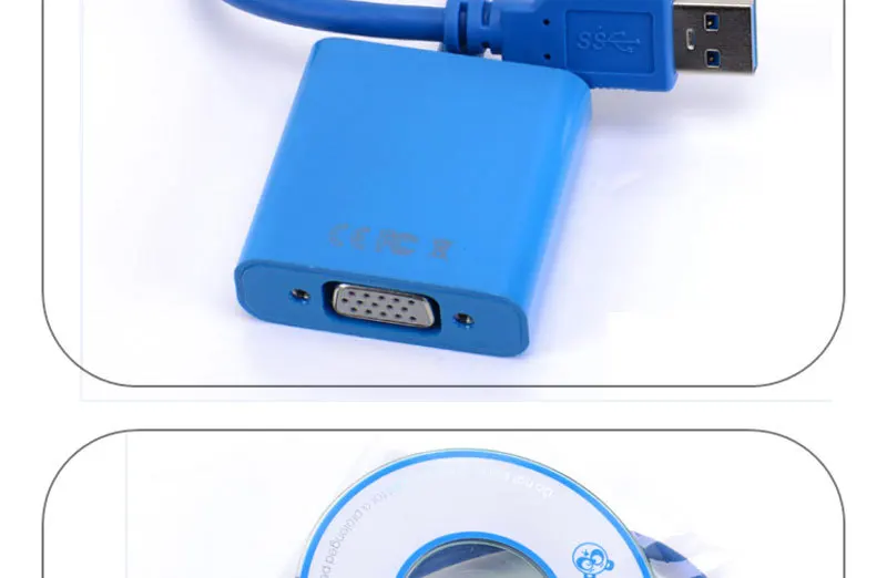 USB 3.0 2.0 to VGA Multi-Display Adapter Converter External Video Graphic Card - ANKUX.COM