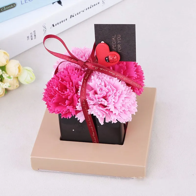 Carnation Wholesale Flower Artificial Carnation Gift Set For Mother's