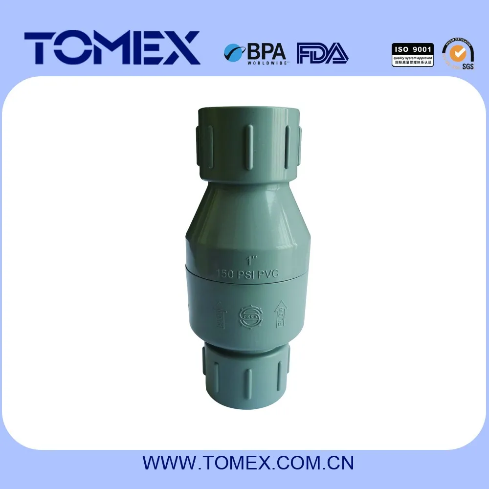 2016 China Supplier Valve Manufacture Ansi Standard Pvc Pipe Check