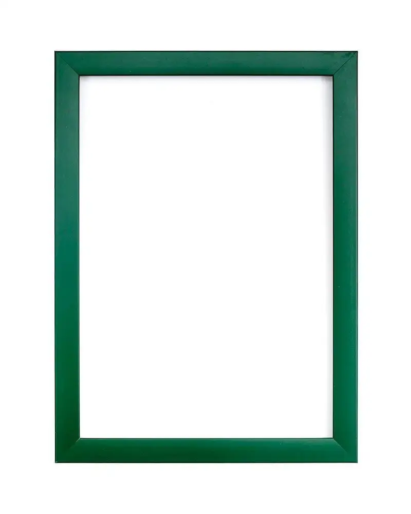 FRAME Company Rainbow Colour Range Picture/Photo/Poster With A High Clarity Styrene Shatterproof Perspex Sheet & An MDF Backing Board 10"X8" Green