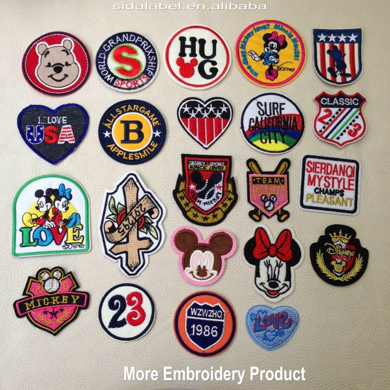 Factory Direct Motor Heat Press Patch And Iron On Embroidery Patches