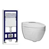 Wall hung electronic toilet auto flushing bathroom hanging smart toilet with conceal tank