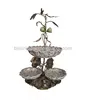 Lifelike Porcelain Furnishing Articles Of Three Lotus Disc W Double Lotus Root, Home Decoration Porcelain Figurine